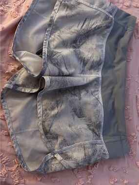 lululemon athletica Gray Marble Athletic Shorts